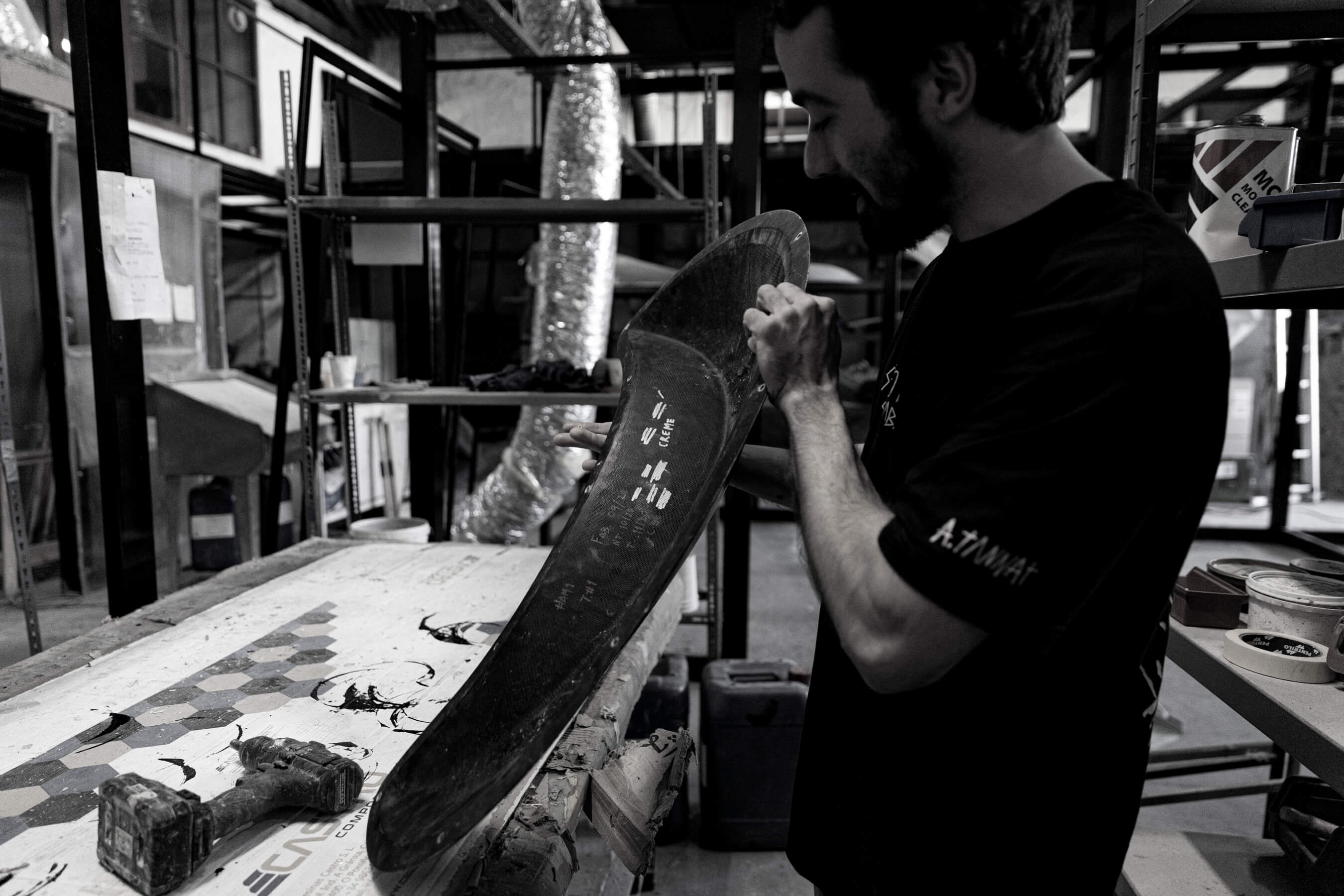 André Rainha a segurar numa presa da Creme