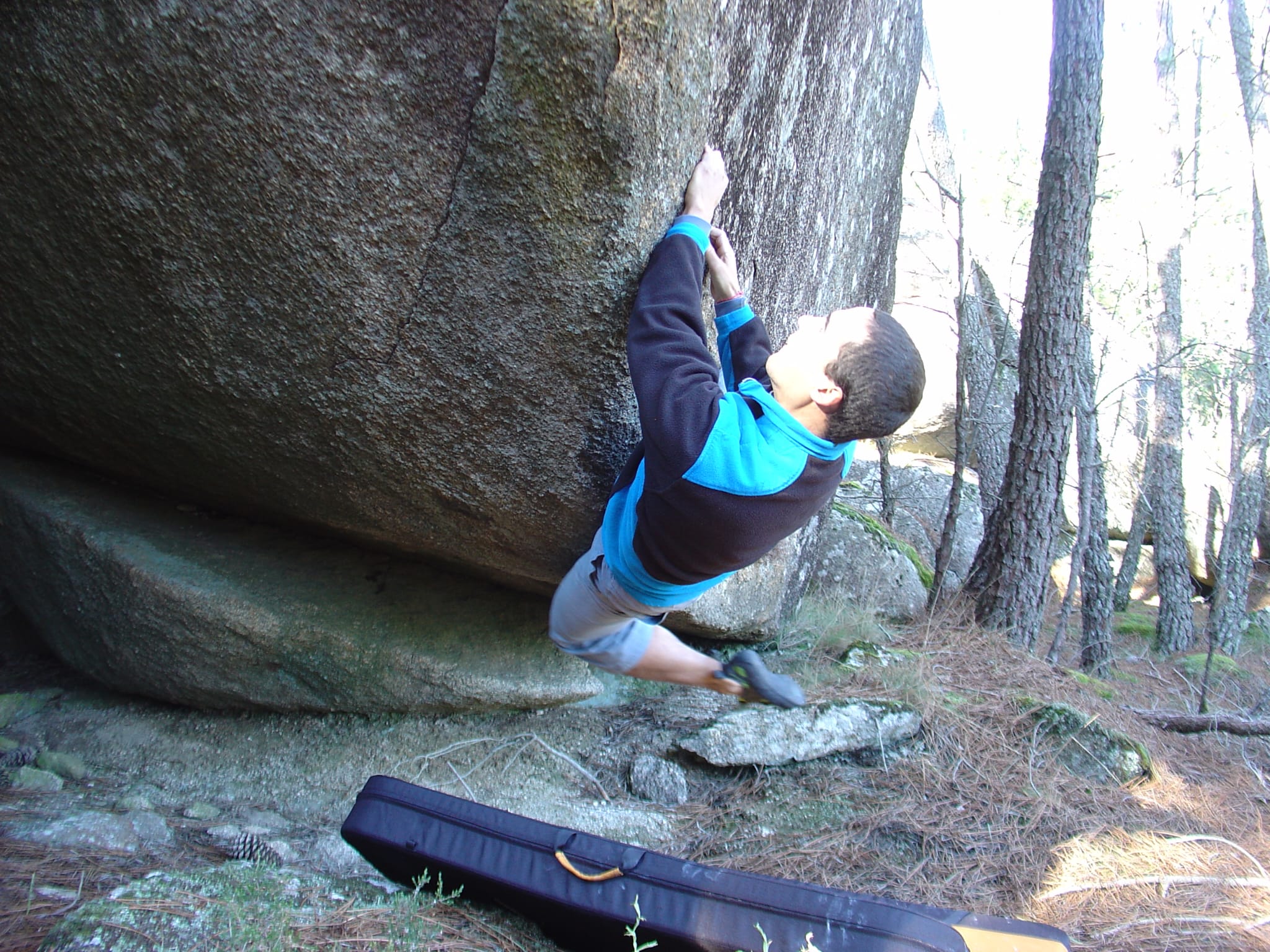 Animado no Alvão, com um crashpad pela primeira vez