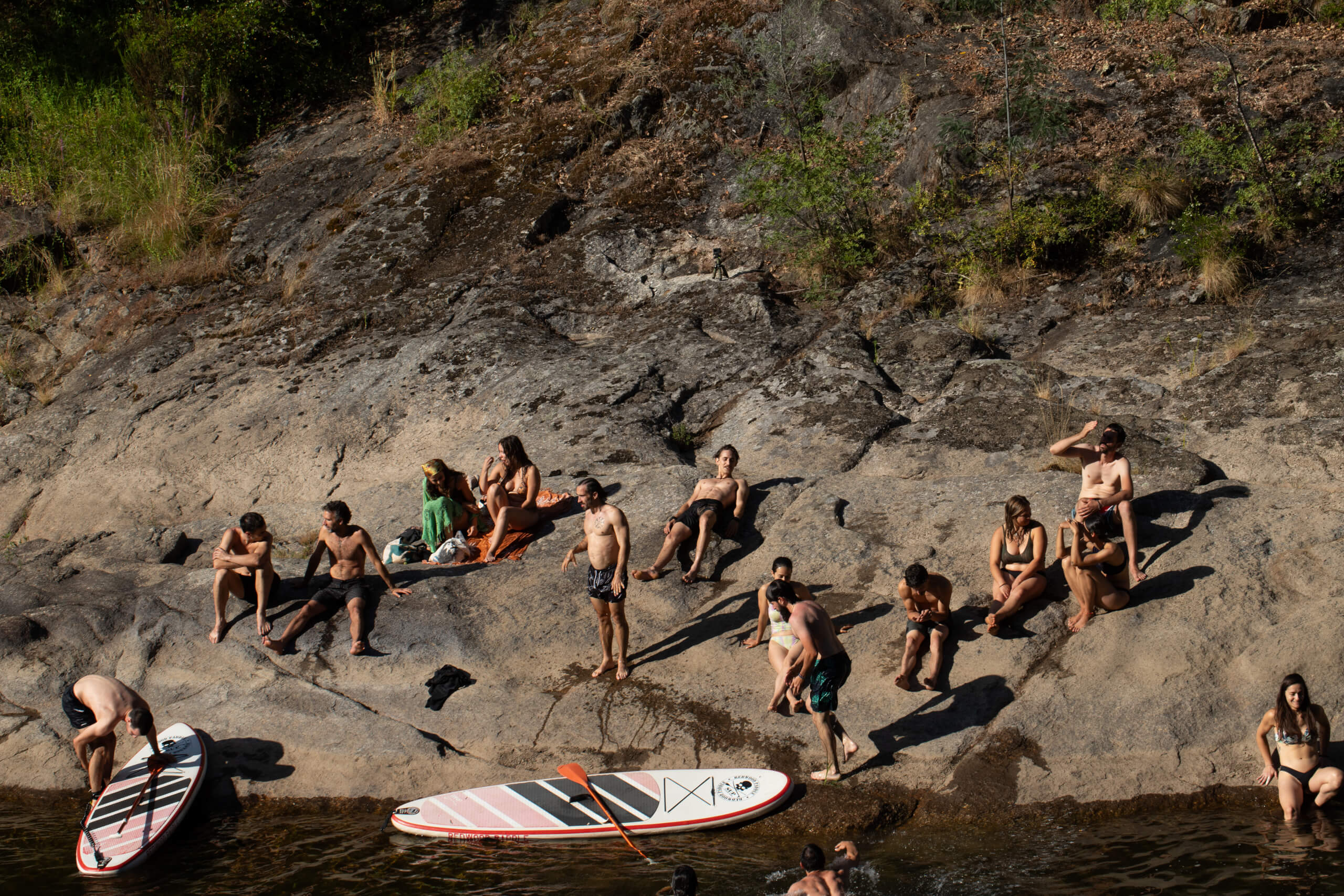 Zona de rio do penedo Ratão, durante a edição 2024 do Ratonar Fest